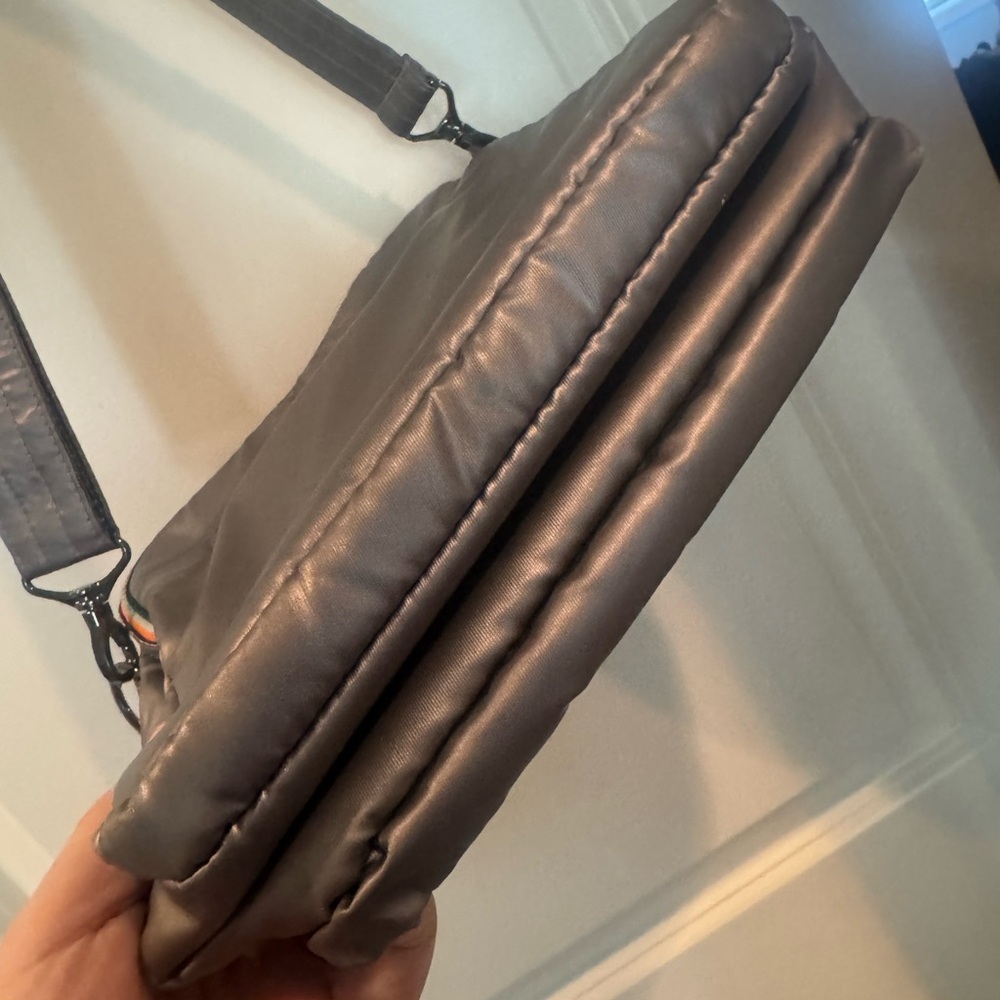 Lug- Crossbody with top handle. Like new! Gun metal metallic - Picture 5 of 5